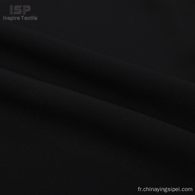 Tissu de polyester en spandex teint à bas prix de haute qualité