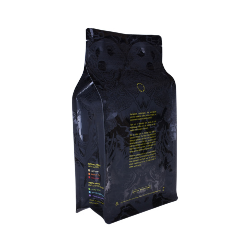 Customized Logo 100% Biodegradable Flat Bottom Packaging Coffee Bags