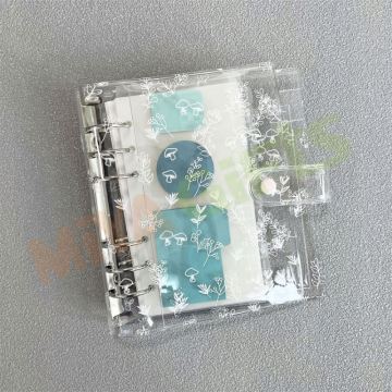 Custom FCC A5A6 Vinyl Plastic Soft PVC Transparent Clear Ring Binder Planner Cover Organizer