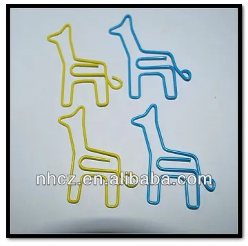 giraffe shape different kinds paper clips
