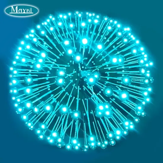 Color-Changing Modern LED Fiber Optic Chandelier for Hotel Decoration