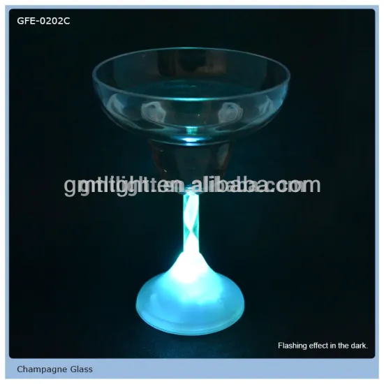 party decoration led flashing margarita glass
