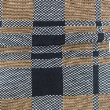 Tissu en tricot jacquard à carreaux