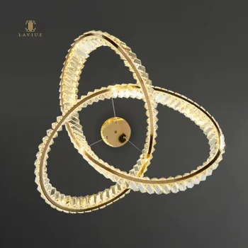 Golden light luxury creative decorative ceiling chandelier