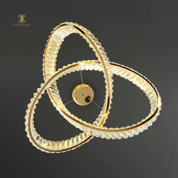 Golden light luxury creative decorative ceiling chandelier