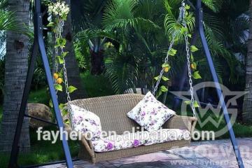 GW0061SET D woven rattan outdoor furniture hanging chair