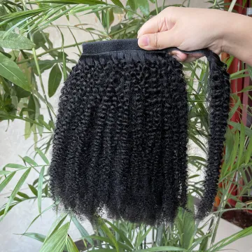 Wholesale price virgin indian human hair ponytail,ponytail human hair,100% virgin human hair ponytail extension