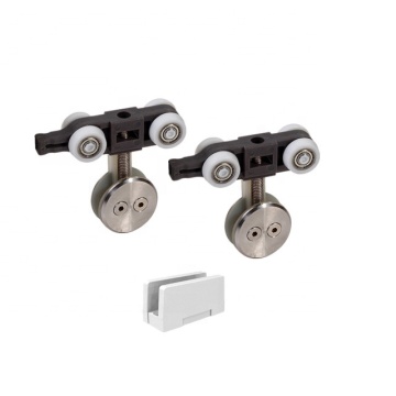 Glass Hanging Wheel and Clamp Kit for Sliding Doors