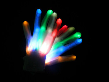 led luminous gloves for events