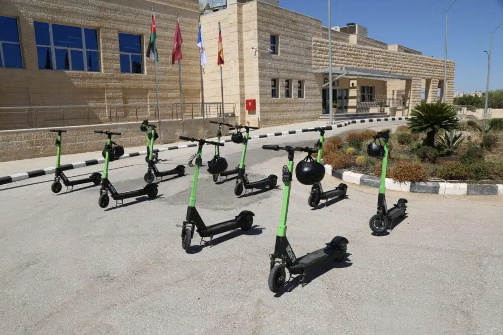Electric Scooters Launched in German Jordanian University