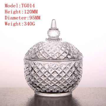 Glassware glass crafts candy jar bottle