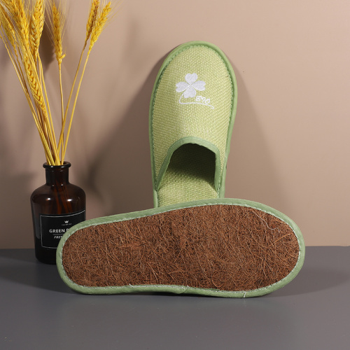 Natural material environmental protection hotel room slipper