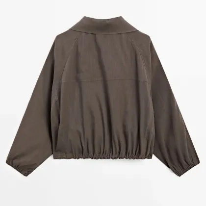 Women's casual versatile commuting style windbreaker jacket