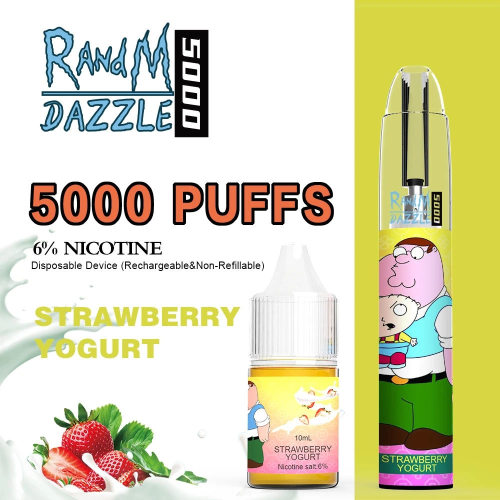 Tek kullanımlık Randm Dazzle 5000 LED aydınlatma vape