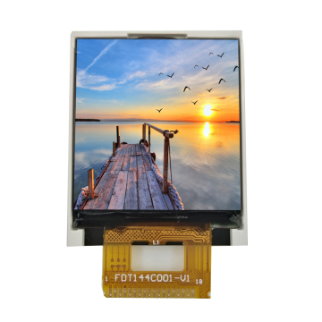 Genyu 1.44 นิ้ว LCD สีเต็ม 262K TFT แสดง 128x128 พิกเซล 18pin FPC SPI อินเตอร์เฟส