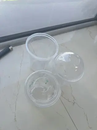 Transparent Disposable PET cups juice cups, yogurt cups milk tea cups