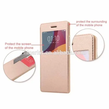 Wholesale Cell Phone Case flip case For Oppo R9 leather case with window