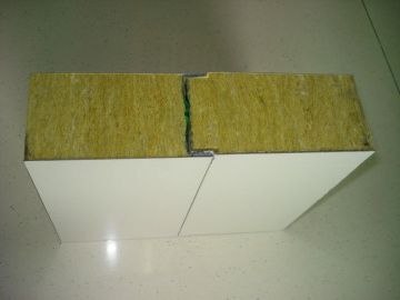 Fire Resistant Yellow Rockwool Insulation Board For Steel Sandwich Panel