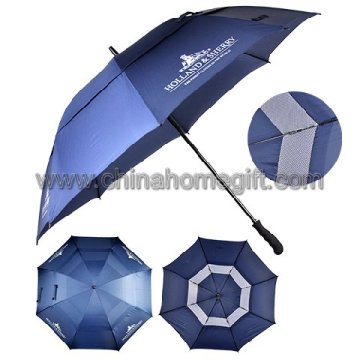 Çift katmanlı windproof golf umbrella