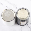 Luxury aromatic glass candle jar