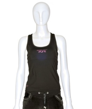 Round Neck Black Sleeveless Women's Cottontank Tops