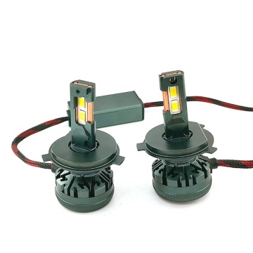 Hochleistungsdoppelte Kupferrohre V45 90W Autowagen LED -Licht H7 H11 H4 6000K 12V CSP LED -Scheinwerferbirne