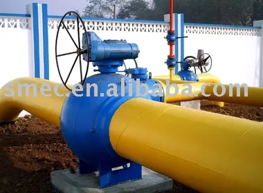 Full welded Ball Valves application in city gas gate station