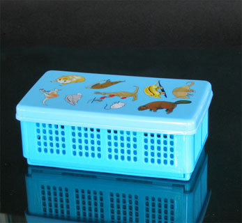 Blue Foldable And Collapsible Storage Box