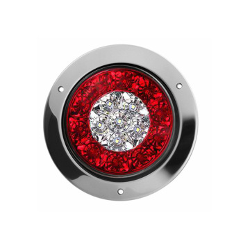 24V Dual Color 16LED Rear Tail Light for Trailer Truck - Red Yellow Brake Light
