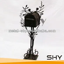 Wholesale mailbox cast aluminum antique with stand post