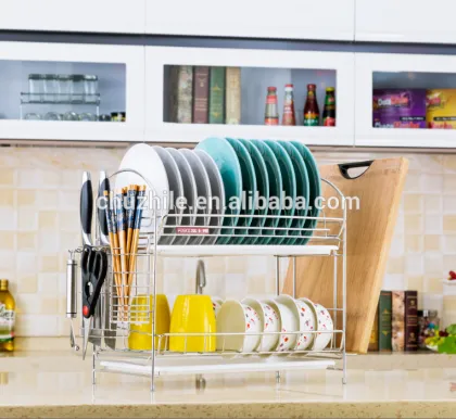 China Fashionable Stainless Steel Kitchen Dish Rack, China Best Kitchen Dish Rack, Kitchen Cabinet Factory Price Dish Rack
