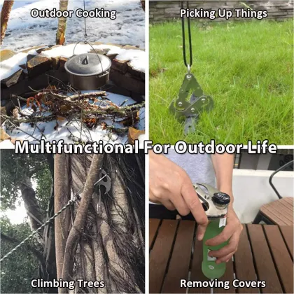 Multifunctional Stainless Steel Grappling Hook for Outdoor Camping and Hiking