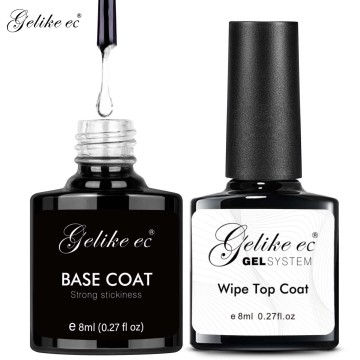 10 ml di smalto per chiodo in gel di base naturale senza hema con top coat super opaco