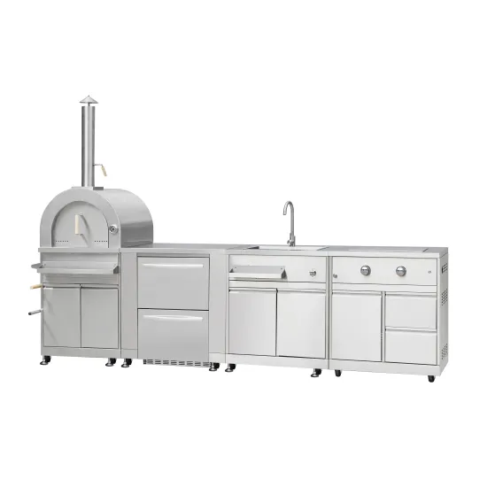 Hyxion outdoor kitchen Simple design outdoor garden kitchen module gas pizza ovenBBQ grill