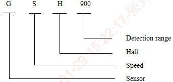 model of speed sensor