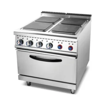 Electric 4 Hot Plate Cooker with Cabinet (Square)
