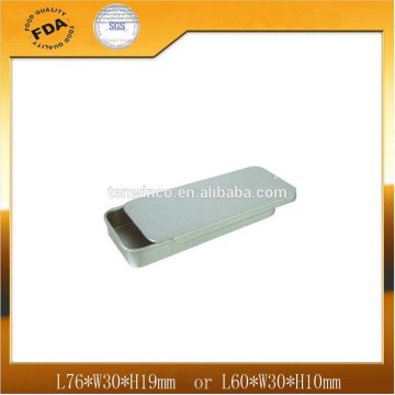 Rectangle Mint Tin Box with Sliding Lid