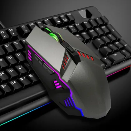 Colorful Breathing Light Wired Gaming Optical Mouse - FV-Q3