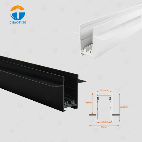 Magnetic Track Rail Lighting System: New Design 2-Wire Recessed Smart CCT Dimmable LED Track Light