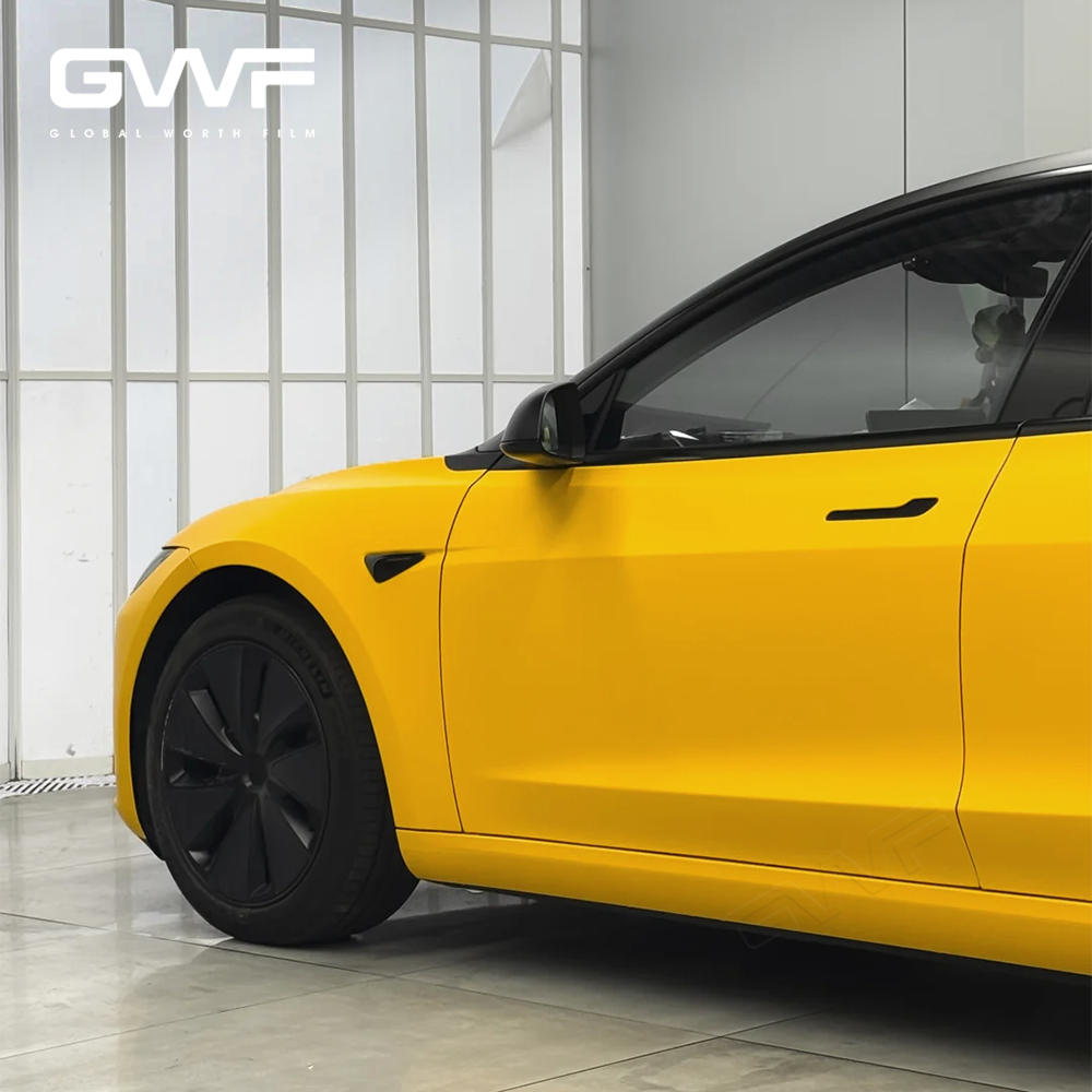 Matte Sports Yellow Color Ppf