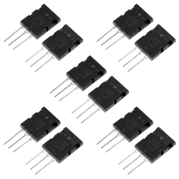 オリジナルの電源トランジスタD718、2SC5200、および2SA1943：1943年のロット524コレクション