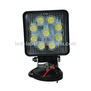 Auto led lamp 27w square working light flood beam led work lights