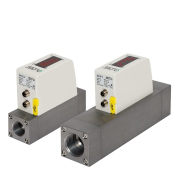 Compact Thermal Mass Flow Meter with Pro-Inline Flow Conditioner for Vacuum Applications