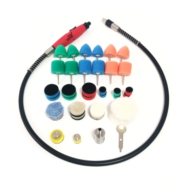38PCS Mini Polisher Kit with Polishing Foam Pads and Accessories for Car