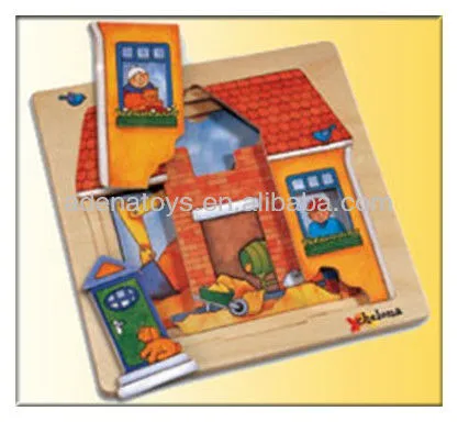 DIY Wooden Puzzle Paint Set WP3-1/3