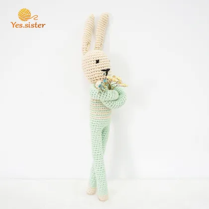 Baby Gifts Easter Bunny Crochet Doll toy