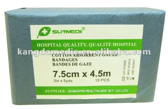 gauze bandages 3",4",6"
