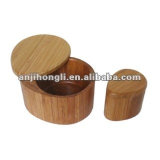 Bamboo Condiment Cans