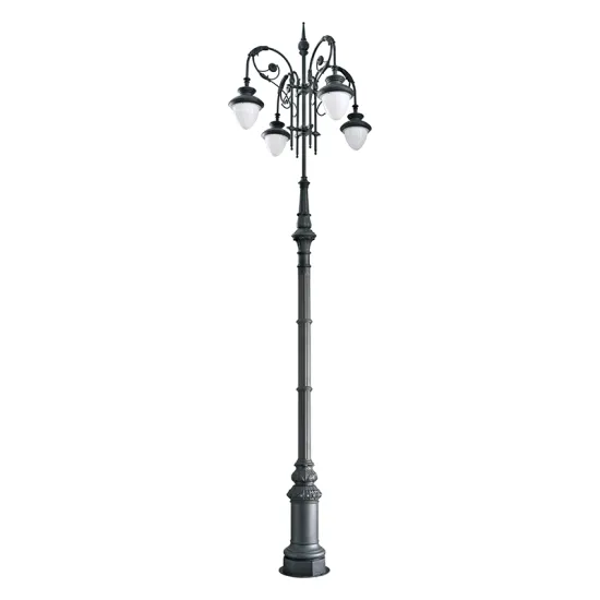 Retro European Antique Street Light Poles for Gardens and Pathways