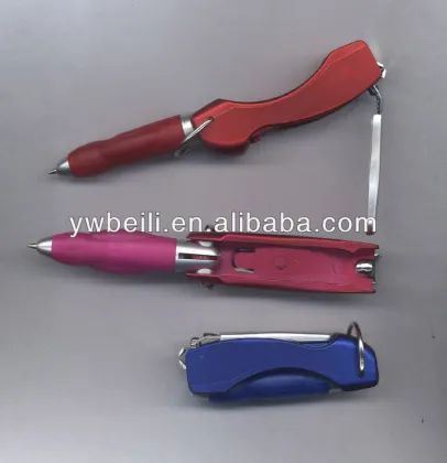 nail clipper pen,promotional pen with nail clipper,pen with nail clipper